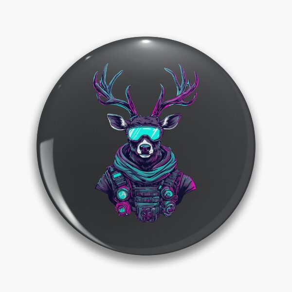 Item preview, Kopie von Neon Tactical Stag - Cyberpunk Gorpcore Spirit designed and sold by Shift-Bloom.