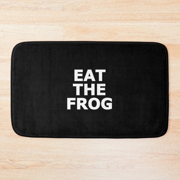Item preview, Eat The Frog Productivity Motivation Quote designed and sold by Mikidesign1988.