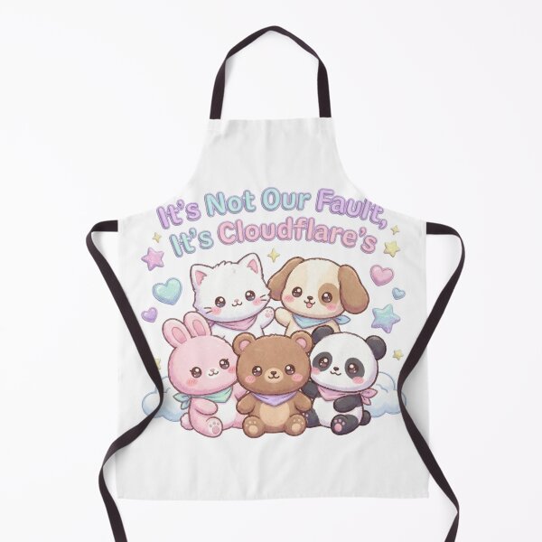 Item preview, Its Not Our Fault Its Cloudflare Kawaii Cute Animals Developer designed and sold by anass002.