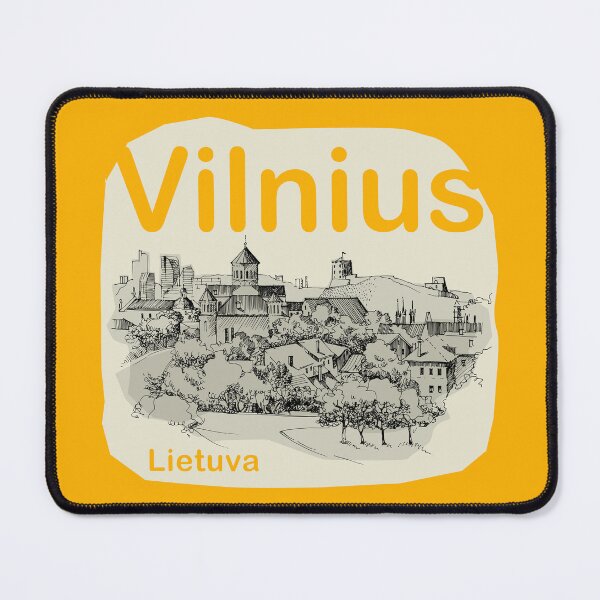 Item preview, Old Town of Vilnius, Lithuania, hand drawing designed and sold by studio838.
