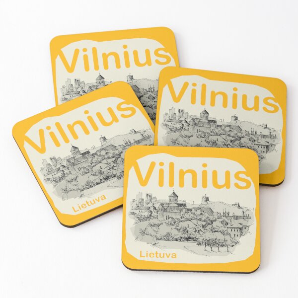 Item preview, Old Town of Vilnius, Lithuania, hand drawing designed and sold by studio838.