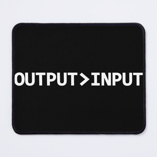 Item preview, Output Over Input Productivity Coder Quote designed and sold by Mikidesign1988.