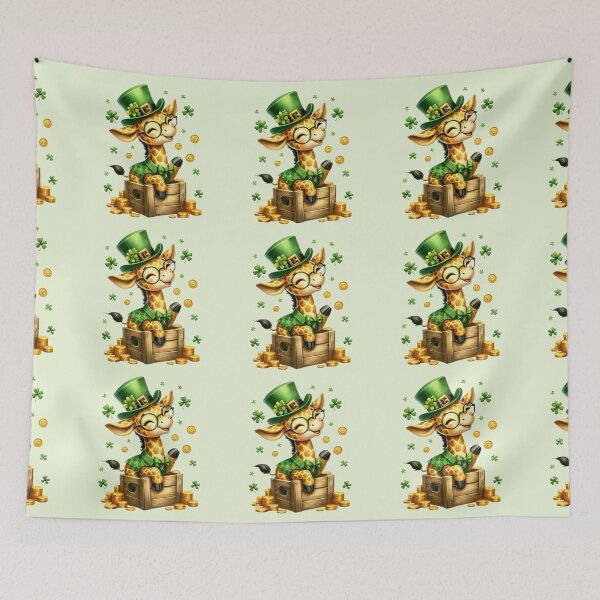 Item preview, Lucky Giraffe Leprechaun – Cute St. Patrick’s Day Animal Art designed and sold by CoquetteDigitalArt.