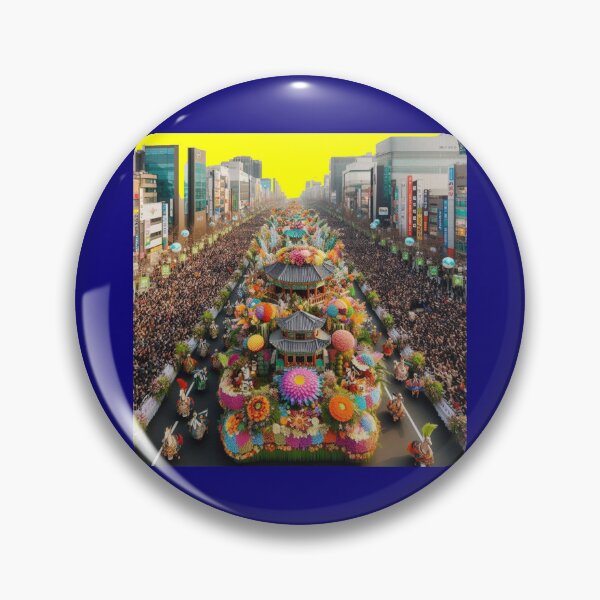 Item preview,  Grand Floral City Parade in South Korea – Realistic Festival Scene designed and sold by PaintMeWorld.