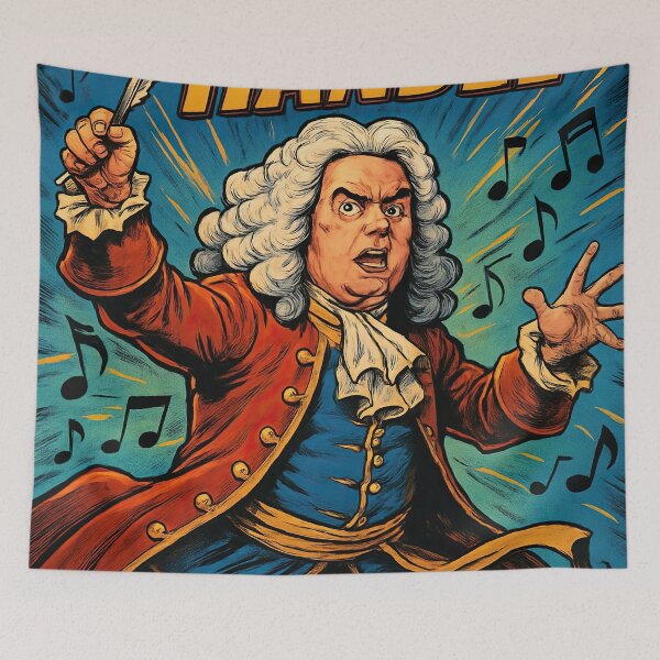 Item preview, George Frideric Handel, musician | Comics stylCartoone -  designed and sold by ComicsFactory.