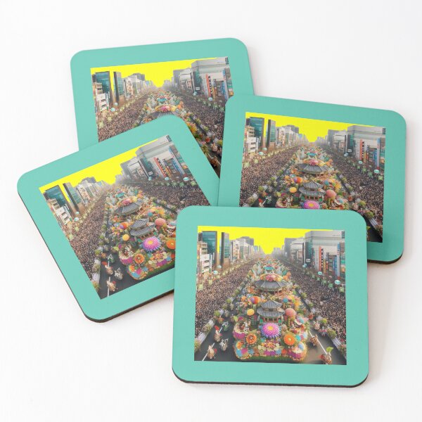 Item preview,  Grand Floral City Parade in South Korea – Realistic Festival Scene designed and sold by PaintMeWorld.