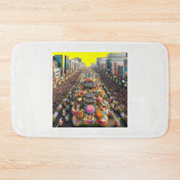 Item preview,  Grand Floral City Parade in South Korea – Realistic Festival Scene designed and sold by PaintMeWorld.