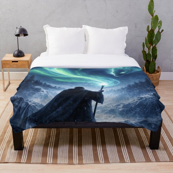 Artikelvorschau, Aurora Serpent – Nordic Fantasy Wall Art entworfen und verkauft von PixelStorage.