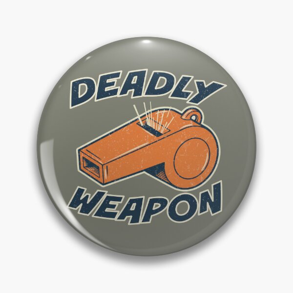 Item preview, Deadly Weapon Orange Whistle Satire | Anti-ICE Protest & Resistance Design designed and sold by 3MillsDesign.