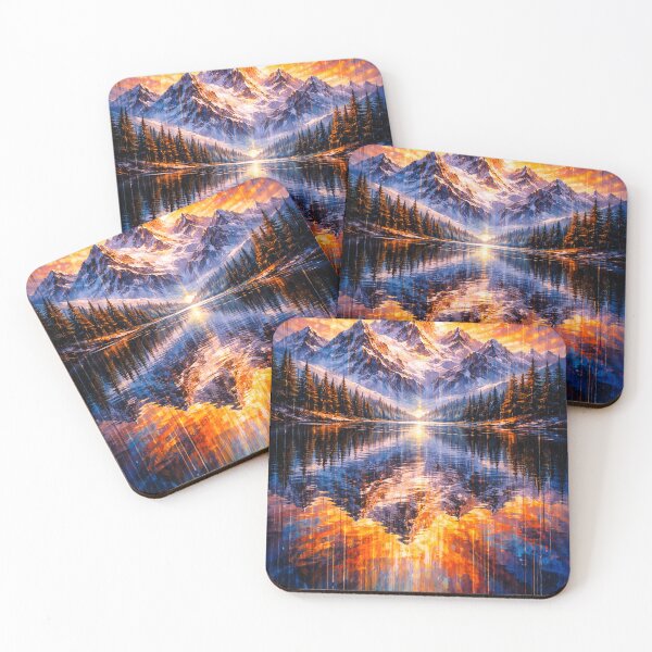 Item preview, The Luminous Mountain Lake - Digital Acrylic designed and sold by Eric Nagel.