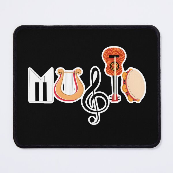 Item preview, Music Instrument Typography Art Design designed and sold by Deep-Fold.
