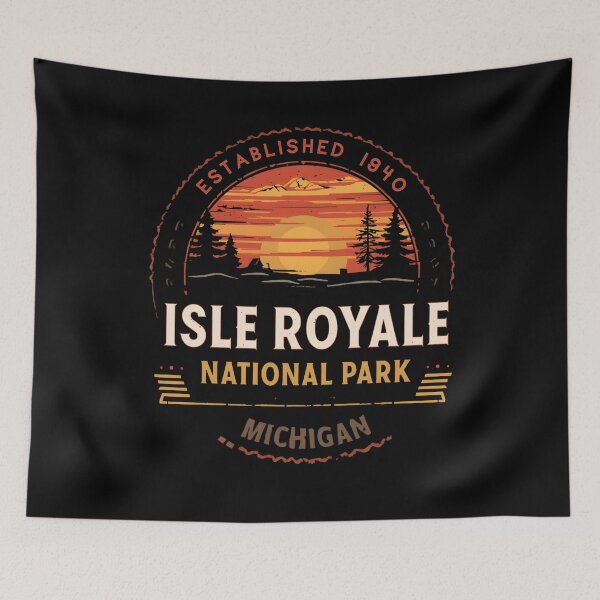 Item preview, Isle Royale National Park - Michigan designed and sold by GoodOldVintage.