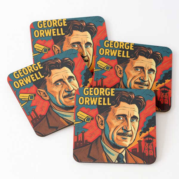 Item preview, George Orwell, author | Comics stylCartoone -  designed and sold by ComicsFactory.