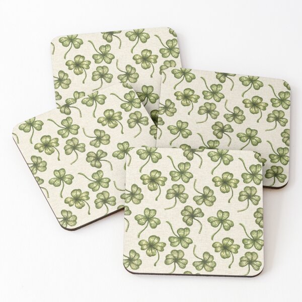 Item preview, Vintage Lucky Clover Pattern – Retro St. Patrick’s Day Irish Shamrock Design. Light. designed and sold by SIR13.