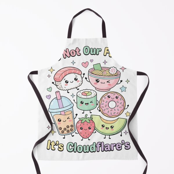 Item preview, Its Not Our Fault Its Cloudflare Kawaii Food Cute Ramen Sushi Developer designed and sold by anass002.