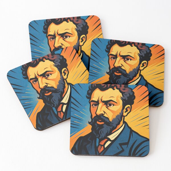 Item preview, Georges Seurat, portrait | Comics stylCartoone -  designed and sold by ComicsFactory.