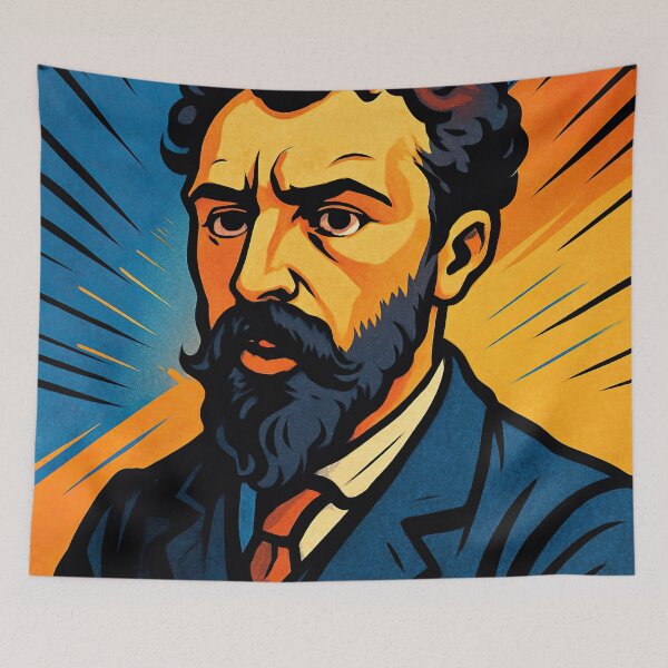 Item preview, Georges Seurat, portrait | Comics stylCartoone -  designed and sold by ComicsFactory.