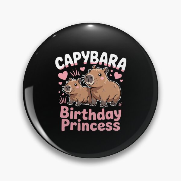 Item preview, Capybara Birthday Princess Animal Capybaras Lover Rodent designed and sold by MarryIsMonth.