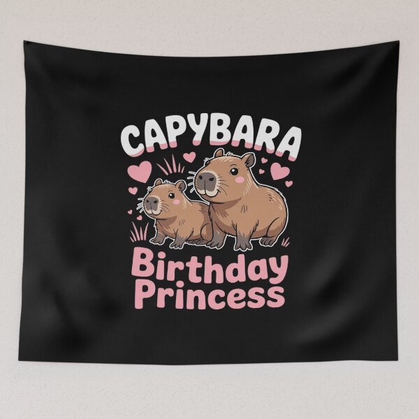 Item preview, Capybara Birthday Princess Animal Capybaras Lover Rodent designed and sold by MarryIsMonth.