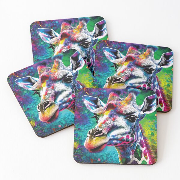 Artikelvorschau, Chromatic Giraffe – Tall Dreams Art entworfen und verkauft von Becky-Poppins.