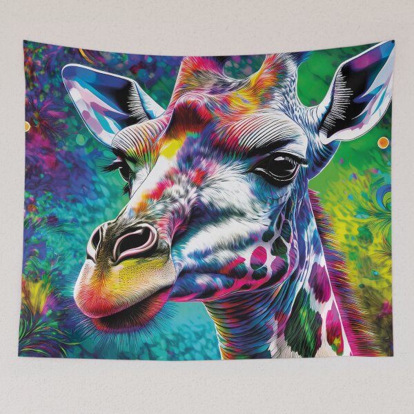 Artikelvorschau, Chromatic Giraffe – Tall Dreams Art entworfen und verkauft von Becky-Poppins.