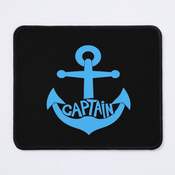 Item preview, Bold Blue Anchor with 'CAPTAIN' Text – Nautical Leadership Symbol for Shirts, Stickers & Wall Art designed and sold by Bright Nest Studio.