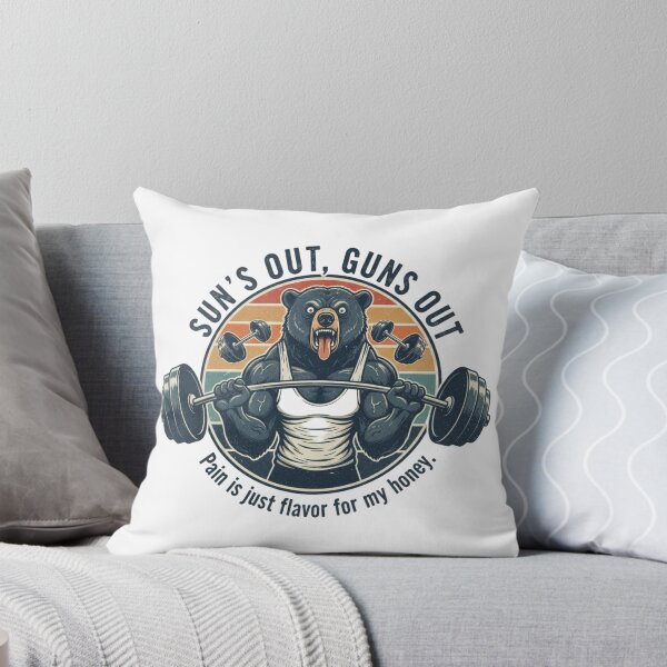 Item preview, Funny Gym Bear Bodybuilding – Sun's Out Guns Out Retro 90s Vintage Art designed and sold by FakeJoo.