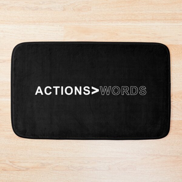 Item preview, Actions Over Words Minimalist Results Quote designed and sold by Mikidesign1988.