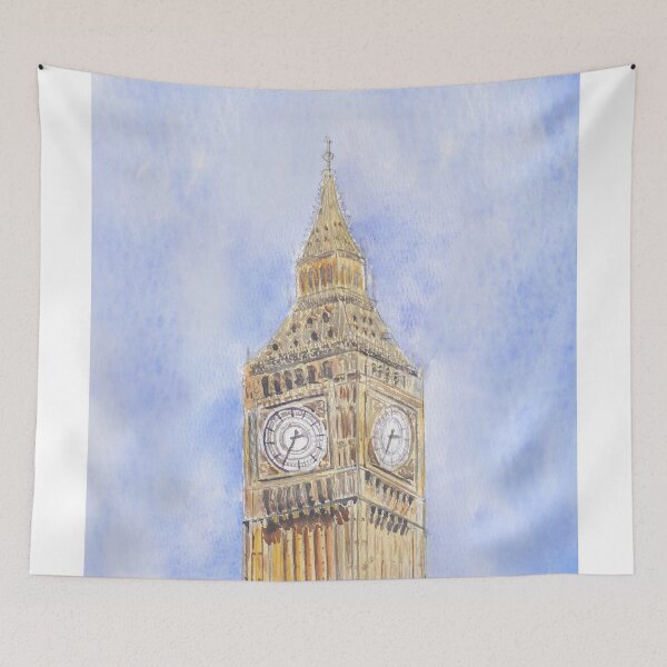 Item preview, Big Ben watercolour  designed and sold by ColorandColor.