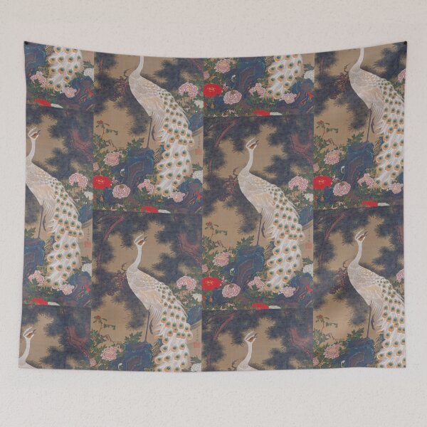 Item preview, White Peacock Beneath an Old Pine Tree (1761) – Ito Jakuchu designed and sold by HIKARIMi.