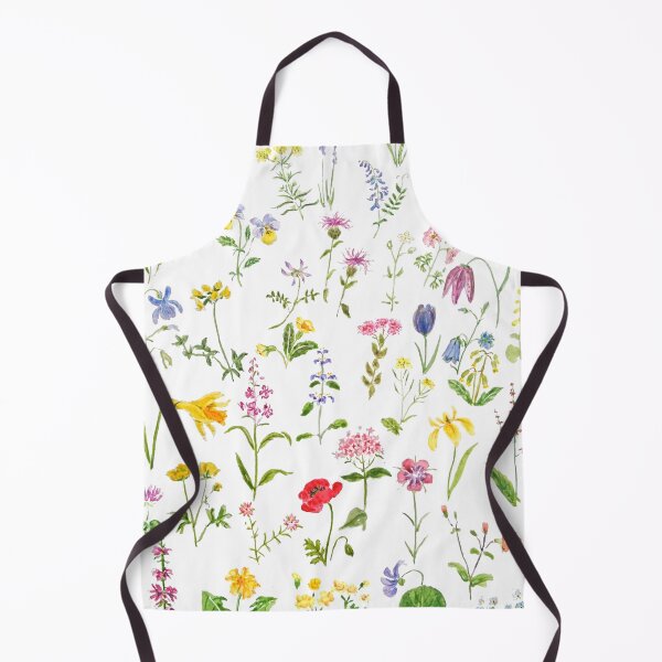 Item preview, hand painted botanical colorful countryside wildflowers watercolor painting designed and sold by SelenePaintings .