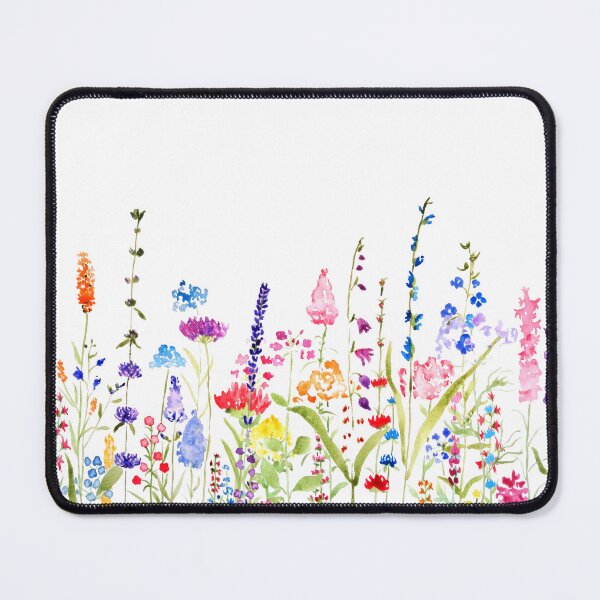 Item preview, hand painted colorful wild flower field  designed and sold by ColorandColor.