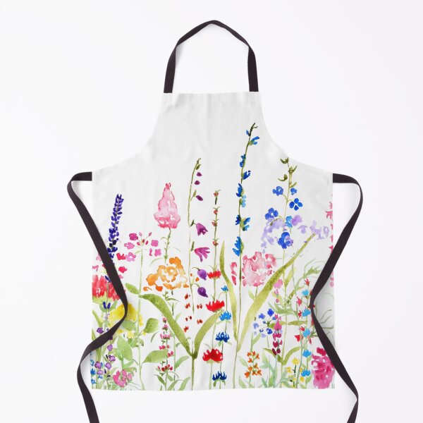 Item preview, hand painted colorful wild flower field  designed and sold by ColorandColor.