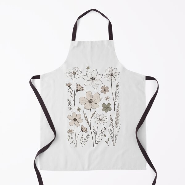 Item preview, Minimalist Wildflowers Field Line Art – Boho Flower Field Botanical designed and sold by stylishdzign.