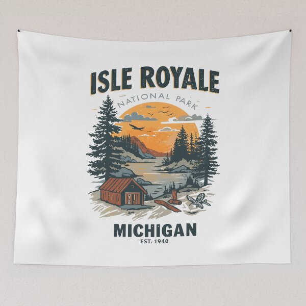 Item preview, Isle Royale National Park - Michigan designed and sold by GoodOldVintage.