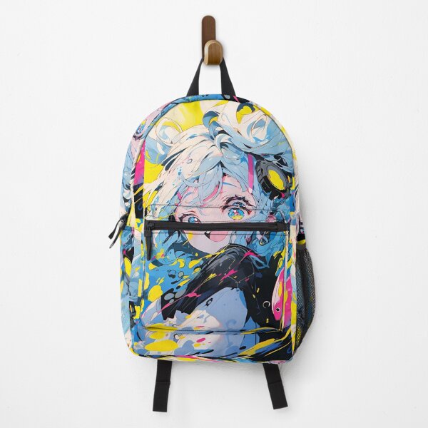 Item preview, Neon Splash Smile – Vibrant Anime Pop Art Illustration designed and sold by Dyan4.