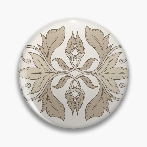 Item preview, Vintage Botanical Ogee - Light Earthy Beige  designed and sold by dreamprint.