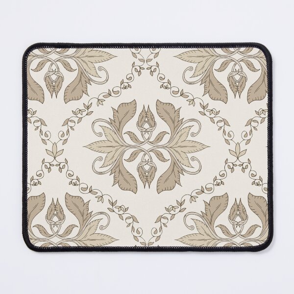 Item preview, Vintage Botanical Ogee - Light Earthy Beige  designed and sold by dreamprint.
