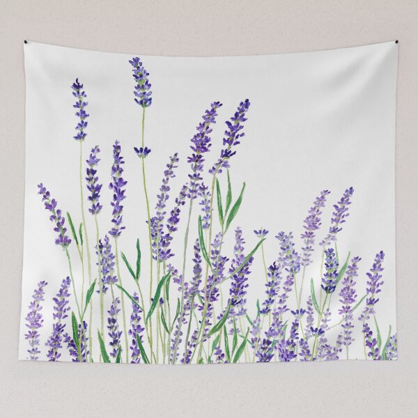Item preview, hand painted purple lavender  designed and sold by ColorandColor.