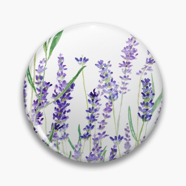 Item preview, purple lavender horizontal watercolor designed and sold by SelenePaintings .