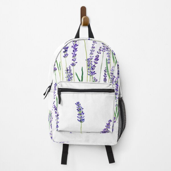 Item preview, purple lavender horizontal watercolor designed and sold by ColorandColor.