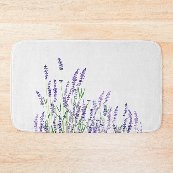 Item preview, purple lavender horizontal watercolor designed and sold by ColorandColor.
