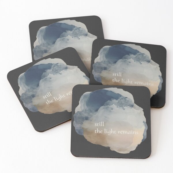 Item preview, Still, the Light Remains – Poetic Dusk Abstract Art designed and sold by Artkana.