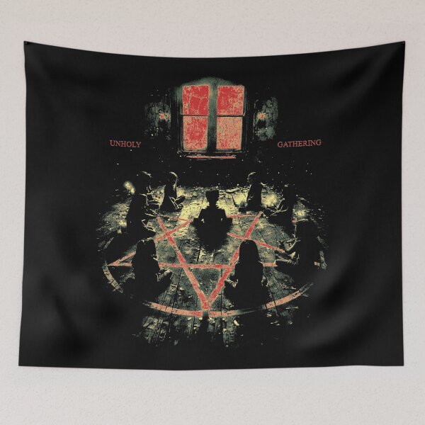 Item preview, Occult Ritual Circle – Dark Horror Pentagram Art designed and sold by BVNKGRAPH WORKS.