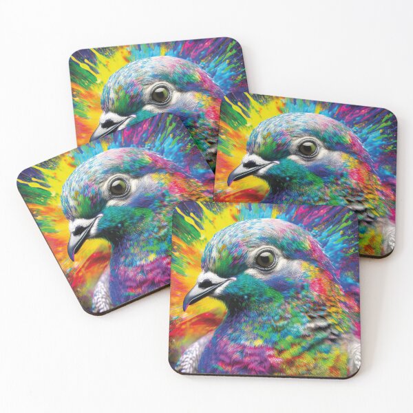 Artikelvorschau, Chromatic Pigeon – Urban Icon Art entworfen und verkauft von Becky-Poppins.