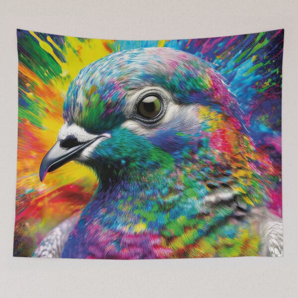 Artikelvorschau, Chromatic Pigeon – Urban Icon Art entworfen und verkauft von Becky-Poppins.