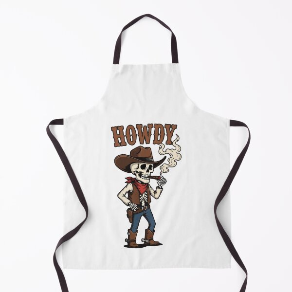 Item preview, Funny Cowboy Skeleton Illustration – Western Skeleton Art in Humorous Mood designed and sold by PrithviApparels.
