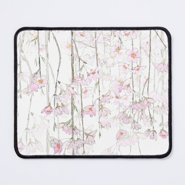 Item preview, pink cherry blossom watercolor designed and sold by SelenePaintings .