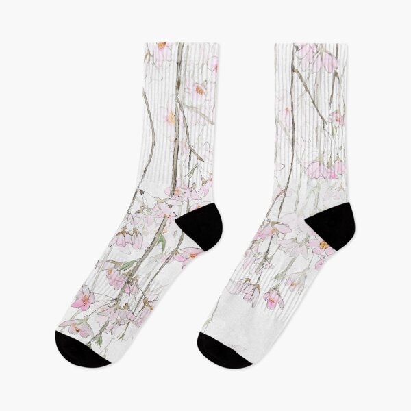 Item preview, pink cherry blossom watercolor  designed and sold by ColorandColor.