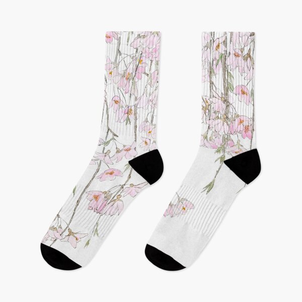 Item preview, hand painted Cherry blossom watercolor spring 2018  designed and sold by ColorandColor.